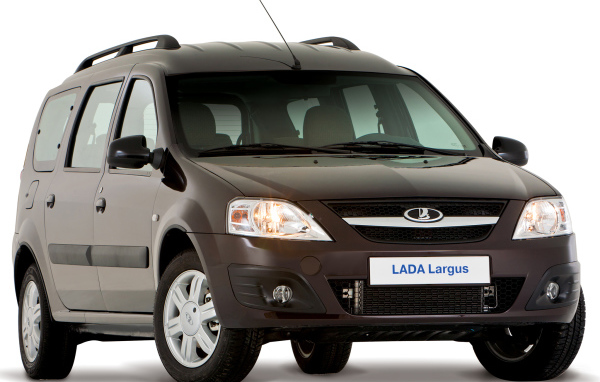 Коричневая Lada Largus