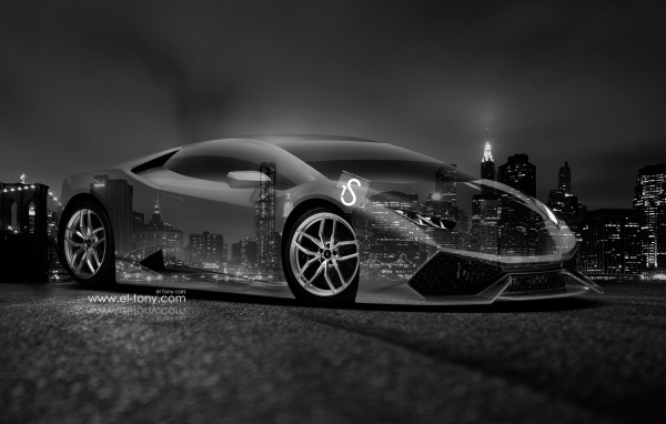 Красивый автомобиль Lamborghini Huracan в Москве