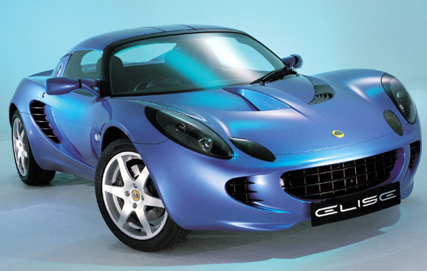 Голубой Lotus Elise
