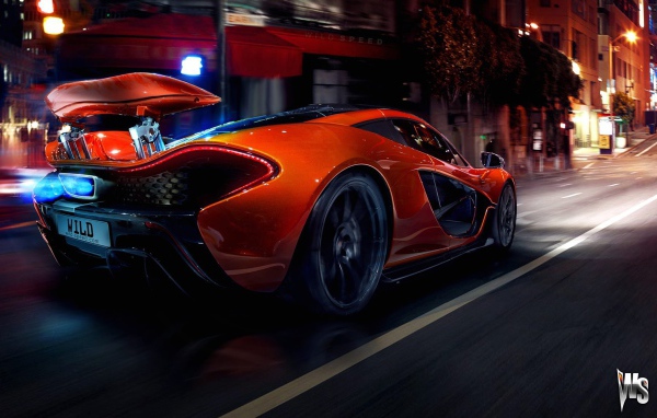 Красный Mclaren p1