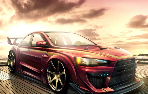 Автомобиль марки Mitsubishi модели Lancer Evolution