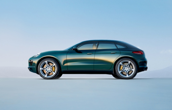 Зеленый Porsche Macan