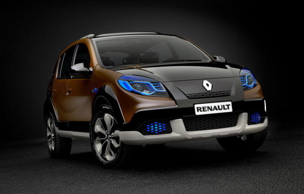 Красивый автомобиль Renault Sandero в Москве
