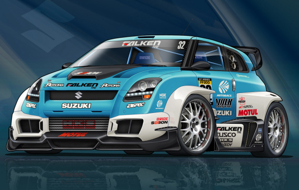  Красивый автомобиль Suzuki Swift