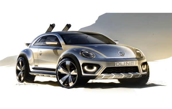 Красивый автомобиль Volkswagen Beetle Dune 2014