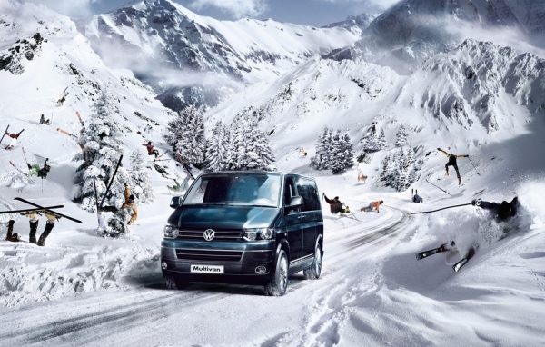 Фльксваген транспорт в горах