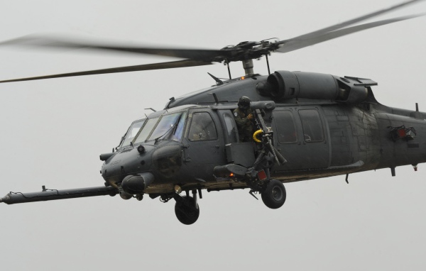 Вертолет на боевом задании