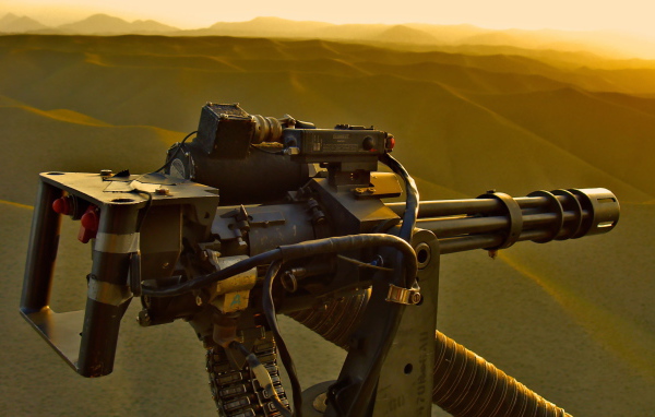 Пулемет на вертолете