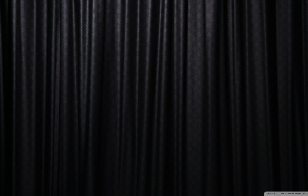 Черный занавес на обоях