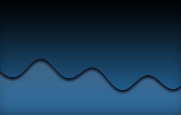 Волны синего цвета