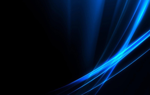 Голубые волны на черных обоях