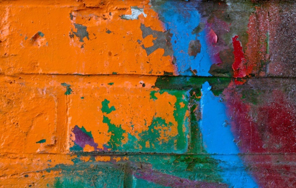 Граффити на кирпиче