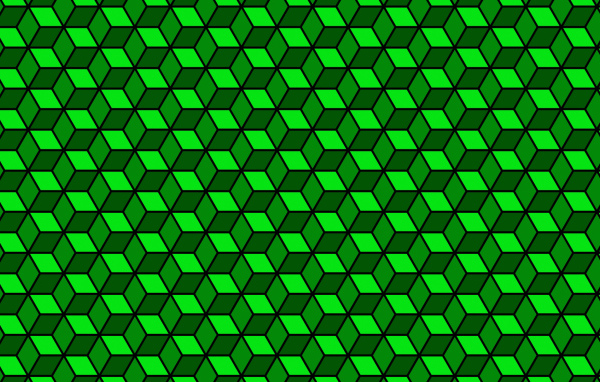 Зелёный кубик