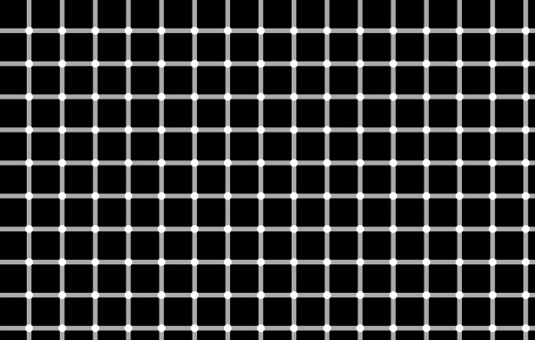 Оптическая иллюзия с решеткой