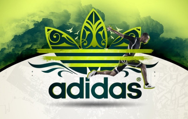 Адидас в зеленых тонах