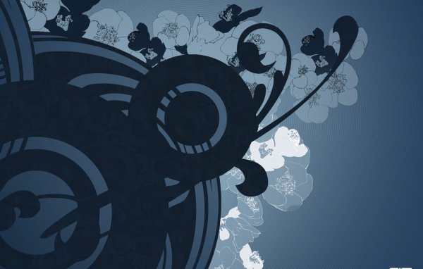 Черные цветы HP