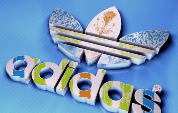 Объемный символ Адидас