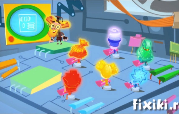 Все герои мультфильма Фиксики