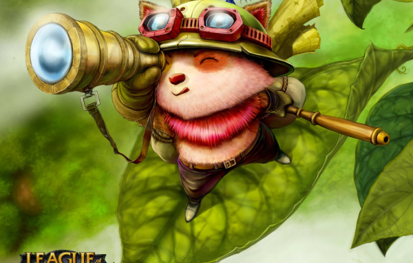 Зверек смотрит в подзорную трубу