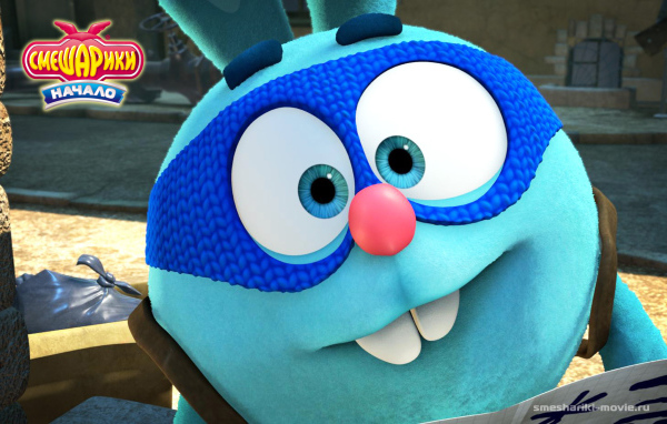 Зайчик Крош в мультфильме Смешарики