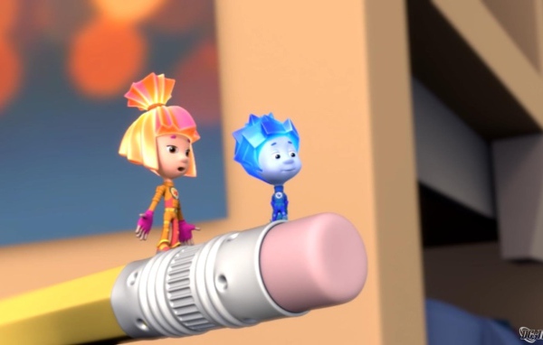 Фиксики на карандаше