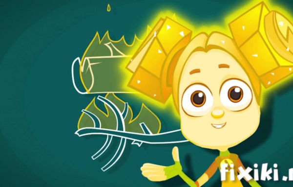 Девочка с большими глазами из мультфильма Фиксики