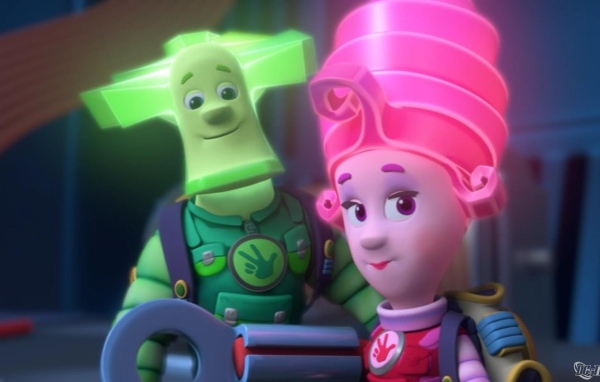 Два героя из мультфильма Фиксики