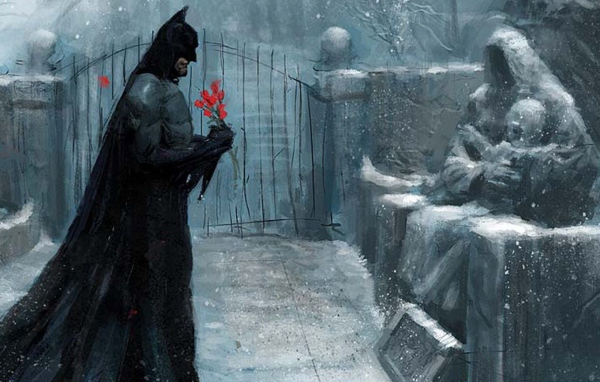 Бэт ман у могилы