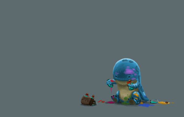 Монстр с красками