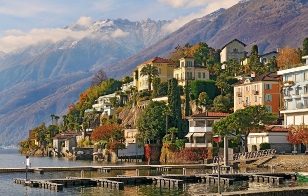 Город Аскона в Швейцарии