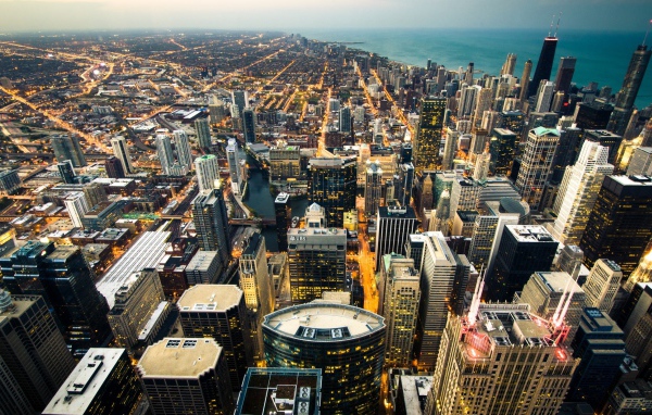 The city of Chicago, USA