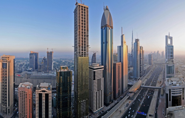 Строительство небоскреба в Дубае