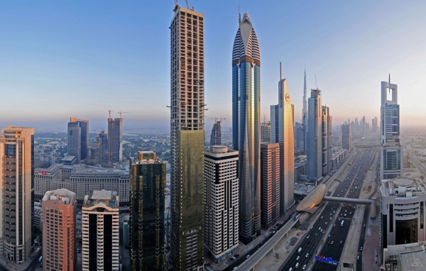 Строительство небоскреба в Дубае