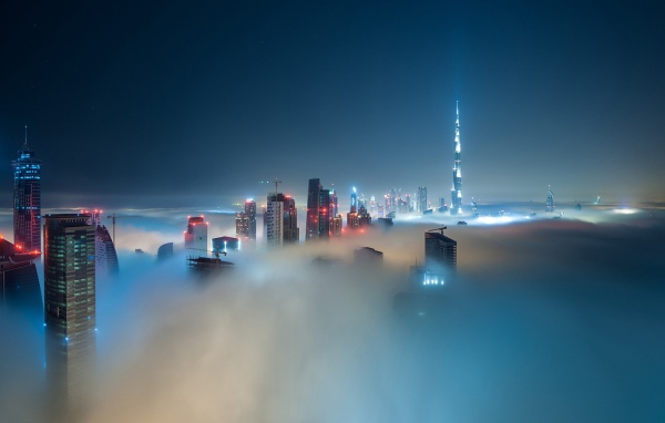 Дубай в тумане