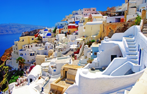 Курортный город в Греции