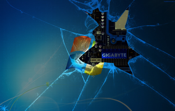 Разбитый экран монитора