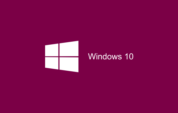 Сиреневый символ Windows 10