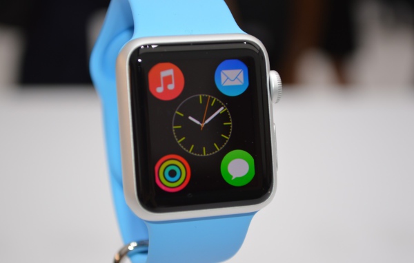 Голубой дизайн Apple Watch