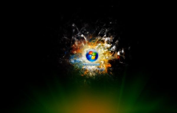 Обои Windows 7 с лучами
