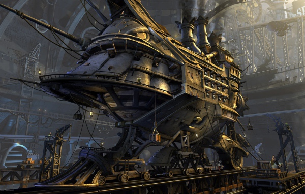 Бронепоезд будущего стимпанк