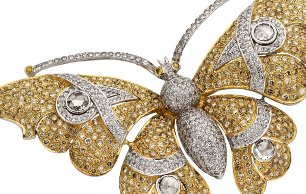 Бабочка из  страз