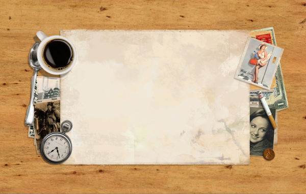 Кофе часы и сигарета