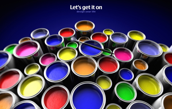 Цветные краски