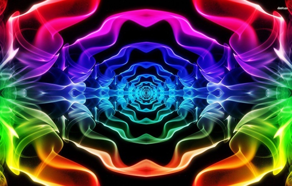 Красочная неоновая перспектива