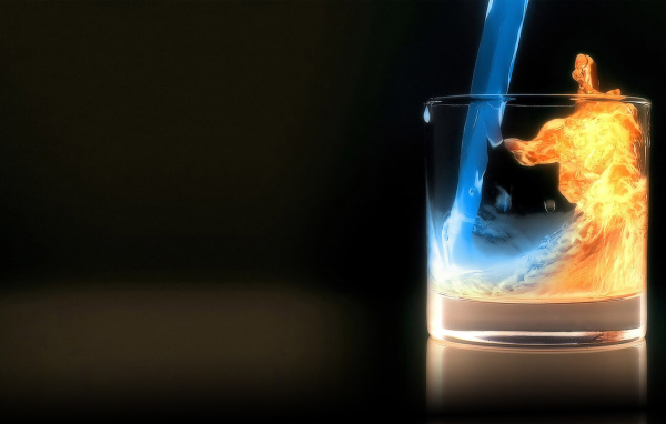 Огонь и вода в стакане