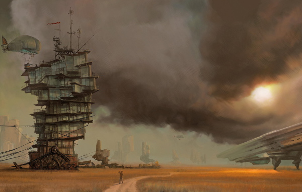 Дом в пустыне стимпанк