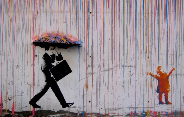 Дождь из красок