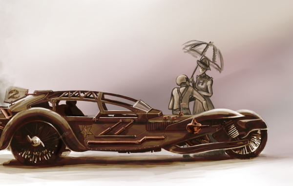 Облик автомобиля стимпанк