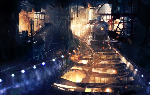 Поезд в тоннеле 