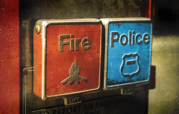 Кнопки вызова пожарных и полиции